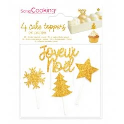 Décoration De Bûche De Noël X 4 ScrapCooking