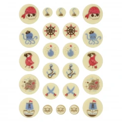 Décors Chocolat Blanc Pirate 24 Pièces Chocolatree Valrhona