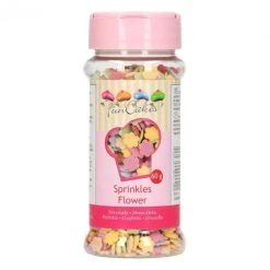 Décors En Sucre Fleurs Multicolores 60g Funcakes