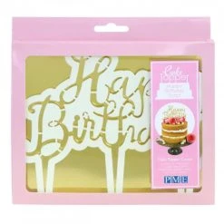 Découpoir Cake Topper Happy Birthday Manuscrit 16,5 X 15 Cm PME
