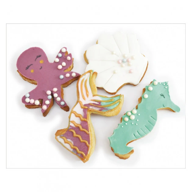 Découpoirs Mermaid Cake X4 Scrapcooking – Image 2