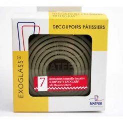 MATFER Découpoirs Ronds Cannelés Impairs Exoglass (Boîte De 7)