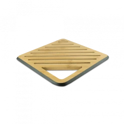 Dessous De Plat Carré Bambou Noir 20 X 20 Cm Pebbly