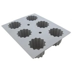 Elastomoule à Cannelé - 6 Empreintes 21 X 17,6 Cm - Silicone De Buyer