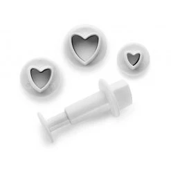 Emporte-Pièce Avec Poussoir Coeur (x3) Ibili