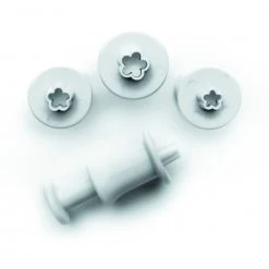 Emporte-Pièce Avec Poussoir Fleur (x3) Ibili
