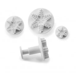 Emporte-Pièce Avec Poussoir Flocon De Neige (x3) Ibili