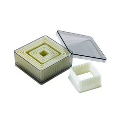 Emporte-Pièce Carré Cannelé Polyglass (x9) Ibili