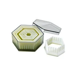 MALLARD FERRIERE Emporte Pièce Hexagonaux Cannelés Polyglass (x9)