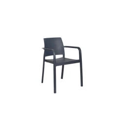 Fauteuil En Polypropylène Dock Anthracite Ezpeleta