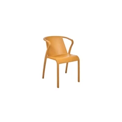 Fauteuil En Polypropylène Fado Moutarde Ezpeleta