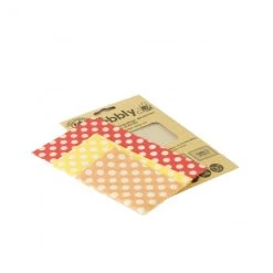 Feuille Emballage Alimentaire Cire Abeille Pois (x3) Pebbly