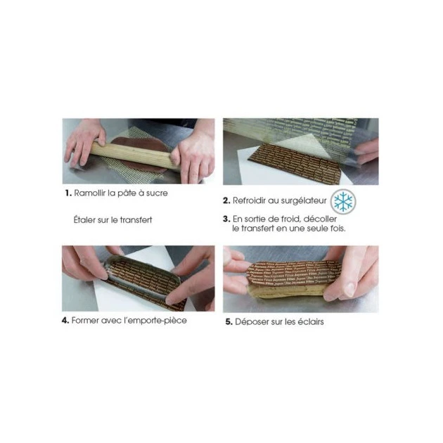 Feuille Transfert Chocolat Cerf 250x400 Mm (x3) Florensuc â Image 4