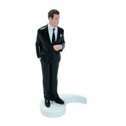 MALLARD FERRIERE Figurine Mariage Marié Brun 15 Cm