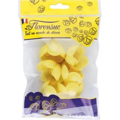 Fleur Azyme Bio Rose Jaune 4 Cm (x6) Florensuc