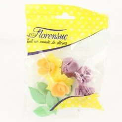 FLORENSUC Fleurs De Jonquilles Oranges X2 Et De Violettes X3 - En Azyme