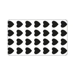 MALLARD FERRIERE Grille Pochoir Plastique 60x40 Cm Coeur