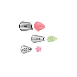 Kit 3 Douilles Pâtissières Fleurs (n°104-352-224) Wilton