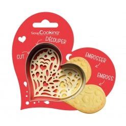 Kit Biscuit Cœur 7,6 Cm ScrapCooking