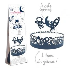 Kit Décor Gâteau Espace (4 Pièces) ScrapCooking