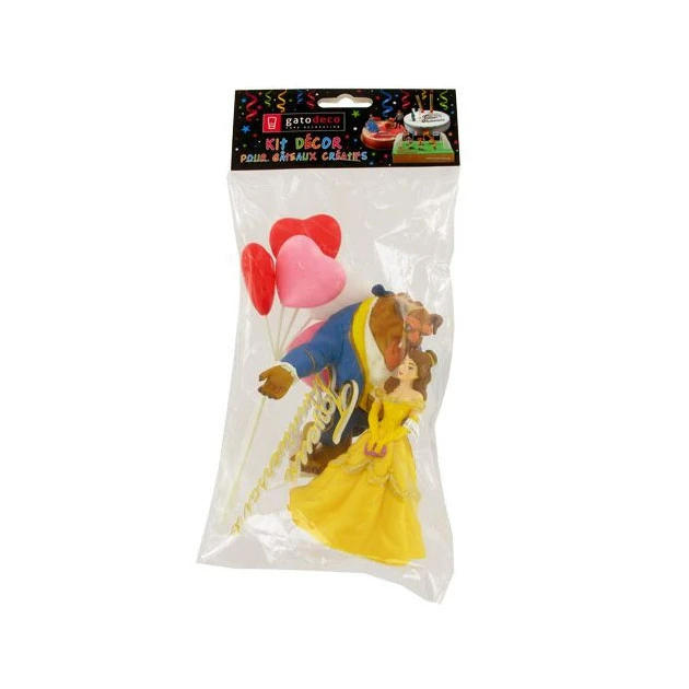 GATODECO Kit Décor Gâteau La Bête Et La Belle (4 Pièces) – Image 2