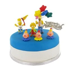 GATODECO Kit Décor Gâteau Les Simpson (8 Pièces)