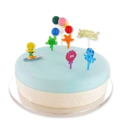 GATODECO Kit Décor Gâteau Titi Surfeur (7 Pièces)