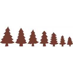 Kit Décor Sapin En Chocolat Au Lait 7 Tailles Florensuc