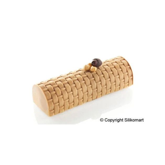 Kit Moule à Bûche Et Tapis Décor Tressé SilikoMart Professional – Image 2