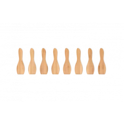 Lot 8 Spatules Raclette Bambou Pebbly