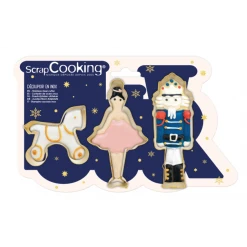 Lot De 3 Emporte-Pièces Inox Casse Noisette Scrapcooking