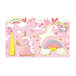 Lot De 4 Emporte-Pièces Licorne Scrapcooking