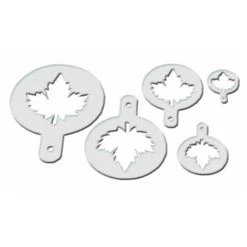 MALLARD FERRIERE Lot De 5 Pochoirs Plastique Feuille D'érable Mallard Ferrière