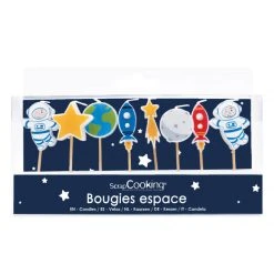 Lot De 8 Bougies « Espace » ScrapCooking
