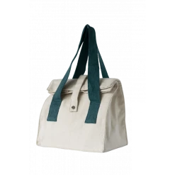 Lunch Bag Avec Anses Bleues 32 X 25 X 17 Cm Pebbly