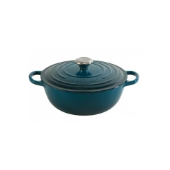 Marmite En Fonte 26 Cm Deep Teal Le Creuset Signature