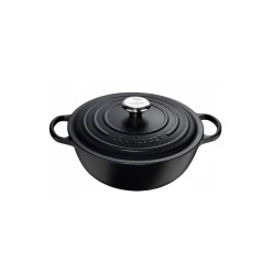 Marmite En Fonte 26 Cm Noir Mat Le Creuset Signature