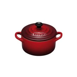 Mini Cocotte Ronde Céramique Cerise 10 Cm 0.25 L Le Creuset