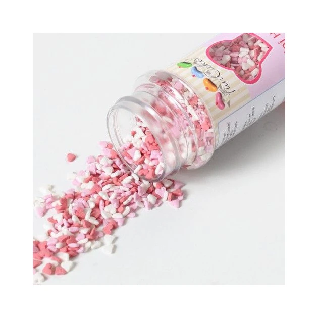 Mini Coeurs En Sucre Rose/Rouge/Blanc 60g Funcakes – Image 2