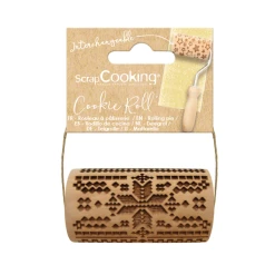 Mini Rouleau à Pâtisserie Empreinte Point De Croix 7 Cm Scrapcooking