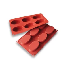 Silikomart Moule 6 Ovales En Silicone