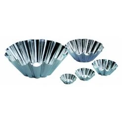 MALLARD FERRIERE Moule Brioche Fer Blanc 14 Côtes Ø 16 Cm X H 6,5 Cm