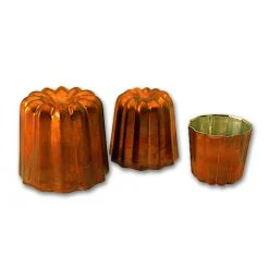 MALLARD FERRIERE Moule à Cannelés En Cuivre étamé 5,5 Cm X H 4,9 Cm Mallard Ferrière