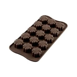 Moule à Chocolat 15 Fleurs Easy Choc - Silicone Spécial Chocolat