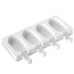 Moule à Glace Silicone 4 Mini Esquimaux Avec Bâtonnets SilikoMart