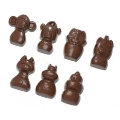 Moule Chocolat Animaux Du Zoo 31 Mm (x21) Chocolate World