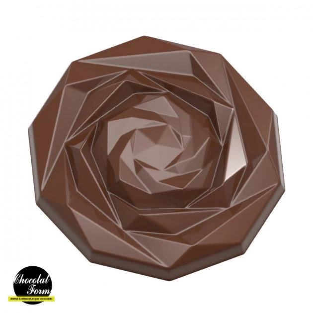 Moule Chocolat Caraque Rose 4,5 Cm (x10) Chocolat Form