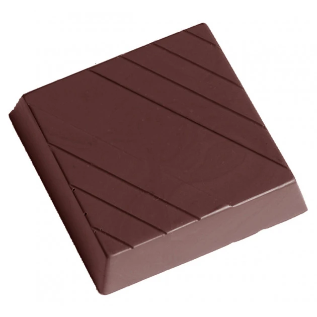 Moule Chocolat Carré Ligné 4,1 Cm (x15) Chocolate World