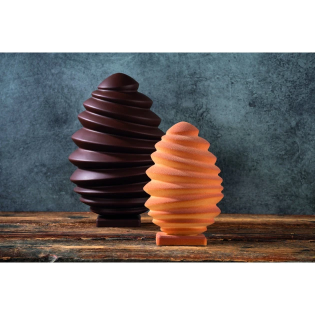 Moule Chocolat Oeuf Pagoda 13,7 X 13,7 Cm X H 21,2 Cm (x2) Pavoni – Image 3