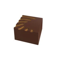 Moule Chocolat Pralines Carrées Striées 25 Mm (x28) Pop Chocolat